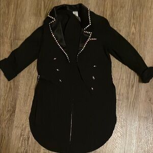 Girls hip hop studded coat/top and pants costume medium child